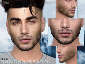 Sims 4 — Duncan Beard N16 [Patreon] by MagicHand — Stubble beard in 13 colors - HQ Compatible. Preview - CAS thumbnail