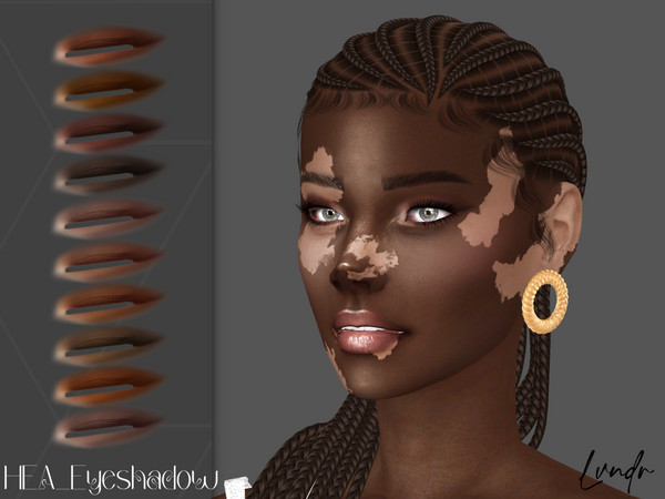 Sims 4 — Happily Ever After_Eyeshadow by LVNDRCC — Wedding elegant eyeshadow made for dark skin tones. In warm, neutral,