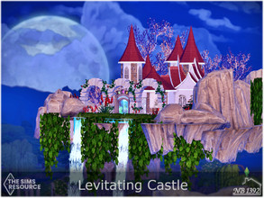 Sims 4 — Levitating Castle (No CC!) by nobody13922 — This small, charming castle sits on a levitating island. You can get