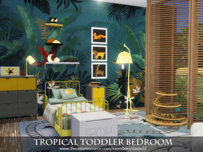 Sims 4 — Tropical Toddler Bedroom by dasie22 — Tropical Toddler Bedroom is a cute room for a kid. Please, use code