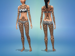 Sims 4 — Tribal tattoos by erinrose94 — Tribal tattoos for all body parts. Can be used on all sims.