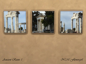 Sims 4 — Ancient Ruins I by nmflowergirl — Square framed art scenes from the ancient world for home or museum. The