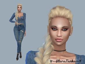 Sims 4 — Monica Duke by starafanka — DOWNLOAD EVERYTHING IF YOU WANT THE SIM TO BE THE SAME AS IN THE PICTURES NO SLIDERS