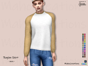Sims 4 — Raglan Shirt - Men by MahoCreations — The sporty raglan shirt for the Sims 4. basegame new mesh male teen to