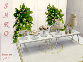 Sims 4 — Amara (part 1) by SSR99 — Some items for a great Wedding buffet, also for those who appreciate black ones! They