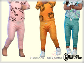 Sims 4 — Pants Animal Africa  by bukovka — Pants for babies of both sexes, boys and girls. Installed standalone, new mesh