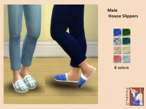 Sims 4 — ws Man Slipper - RC by watersim44 — Man Slipper recolor Maxis Match ~ in 8 colors ~ Teen to Elder ~ Everyday and