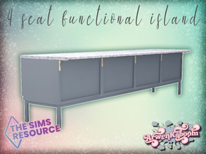 Sims 4 — Mid Century Modern Collection - Island by ArwenKaboom — Base game counter island in three recolors. You can find
