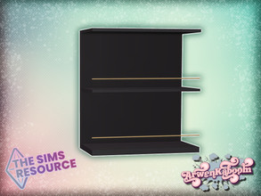 Sims 4 — Mid Century Modern Collection - Wall Cabinet Open by ArwenKaboom — Base game cabinet in three recolors. You can
