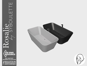 Sims 4 — Rosalie - Bath by Syboubou — This is a bathrub for your bathroom.