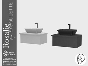 Sims 4 — Rosalie - Sink by Syboubou — This is a sink available in 2 swatches.