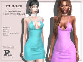 Sims 4 — That Little Dress by pizazz — That Little Dress for your sims 4 games. The dress is stylish and modern great for