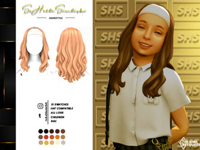 Sims 4 — Joan Hairstyle (Children) by sehablasimlish — I hope you like it and enjoy it.