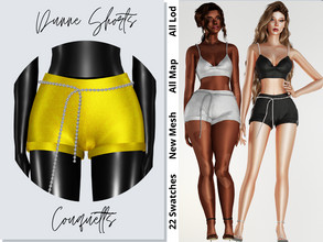 Sims 4 — Dunne Shorts by couquett — Short for your sims 22 swatches Custom thumbnail Base game compatible this have all