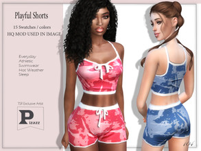 Sims 4 — Playful Shorts by pizazz — Playful Shorts for your sims 4 game. the image above was taken in game so that you