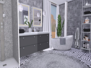 Sims 4 — Savanna Bathroom by Suzz86 — Savanna is a fully furnished and decorated bathroom. Size: 4x6 Value: $ 7,300 Short
