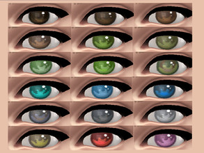 Sims 4 — TerrorTortoise's Eye Colors by TerrorTortoise — This is an eye color recolor collection I did in my own style.