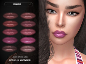Sims 4 — IMF Denny Lipstick N.404 by IzzieMcFire — Denny Lipstick N.404 contains 10 colors in hq texture. Standalone item