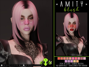 Sims 4 — Amity Blush by unidentifiedsims — 15 Colours Found in Blush HQ compatible Teen to elder Gender neutral Custom