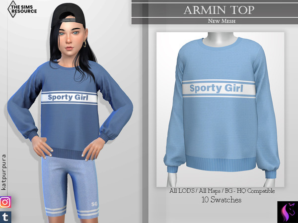 Sims 4 — Armin Top by KaTPurpura — Large sports sweater, very comfortable to exercise