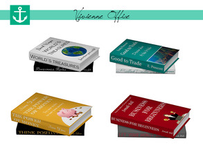 Sims 4 — Vivienne Office - Books by zarkus — Vivienne Office - Books 4 colors