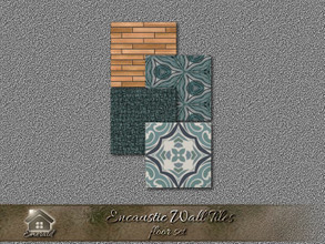 Sims 4 — encwlldkcy_flrs1 by Emerald — Create a truly amazing look for your bathroom with Encaustic Wall Tiles.
