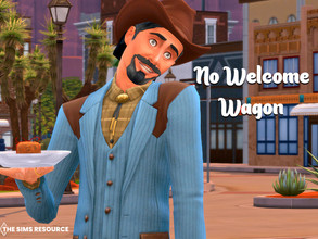 Sims 4 — No Welcome Wagon by MSQSIMS — Ahh the people with the fruitcake... won't be ringing your doorbell to give you