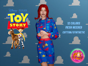 Sims 4 — Toy Story (TOP) by XXXTigs — 12 Colors Mesh Needed Cotton/Synthetic