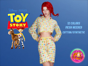 Sims 4 — Toy Story (SHORTS) by XXXTigs — 12 Colors Mesh Needed Cotton/Synthetic