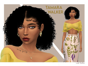 Sims 4 — Tamara Walker by Ladi_RaRa2 — Tamara Walker a vibrant young adult sim. She's super fit and asipires to be a