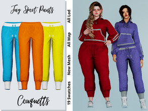 Sims 4 — Jay Sport Pants by couquett — Fancy And Sport pants for your sims 19 Swatches HQ mod compatible all Lod All Map