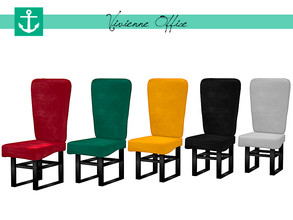Sims 4 — Vivienne Office - Chair by zarkus — Vivienne Office - Chair 5 colors