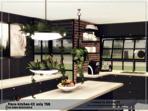 Sims 4 — Flora-kitchen-CC only TSR by Danuta720 — Cost: $ 23151 Size: 11x7 Short wall by Danuta720 CC's needed for this