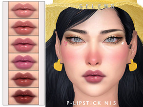 Sims 4 — P-Lipstick N15 [Patreon] by Seleng — The lipstick has 36 colours and HQ compatible. Allowed for teen, young