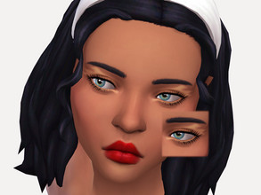 Sims 4 — Daffodil Eyeshadow by Sagittariah — base game compatible 3 swatch properly tagged enabled for all occults