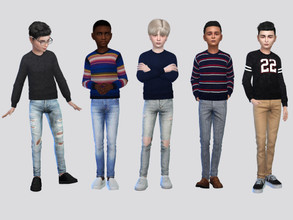 Sims 4 — Casual Sweater Boys by McLayneSims — TSR EXCLUSIVE Standalone item 9 Swatches MESH by Me NO RECOLORING Please