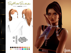 Sims 4 — Thalia Hairstyle  by sehablasimlish — I hope you like it and enjoy it.
