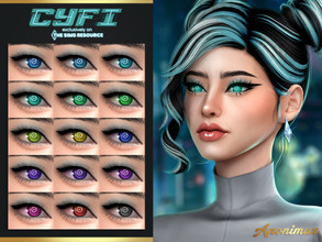 Sims 4 — CyFi Nana Eyes by Anonimux_Simmer — - 15 Swatches - Male/Female - All ages - Face paint Category - BGC - HQ -