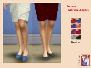 Sims 4 — ws Female Marylins Shoes Bow - RC by watersim44 — Female Marylins Shoes Bow - recolor. It's a standalone recolor
