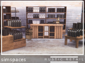 Sims 4 — Rustic Retail by simspaces — Ready to set up shop? This set gives you everything you need to get started. All