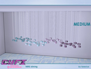 Sims 4 — CyFi Nirs Dining. Ceiling Light, medium by soloriya — Ceiling light, medium. Part of CyFi Nirs Dining set. 4