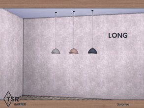 Sims 4 — Harper. Ceiling Light, long by soloriya — Ceiling light, long. Part of Harper set. 3 color variations. Category: