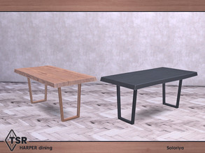 Sims 4 — Harper Dining. Dining Table by soloriya — Dining table. Part of Harper Dining set. 2 color variations. Category: