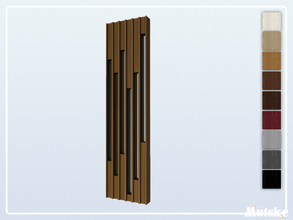 Sims 4 — CyFi Saak Window Mid Wall 1x1 by Mutske — Part of the construtionset Saak and CyFi Collaboration. Made
