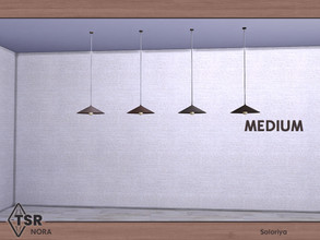 Sims 4 — Nora. Ceiling Light, medium by soloriya — Ceiling light, medium. Part of Nora set. 4 color variations. Category: