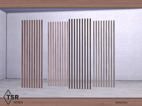 Sims 4 — Nora. Divider by soloriya — Wooden divider. Part of Nora set. 4 color variations. Category: Decorative -