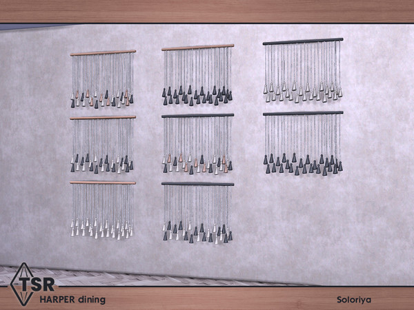 Sims 4 — Harper Dining. Wall Decor by soloriya — Wall decor. Part of Harper Dining set. 8 color variations. Category: