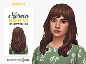 Sims 4 — Noreen Hair V2 - Seasons Needed by Nords — Sul sul! This is a second version of my Noreen Hair, it's a long wavy