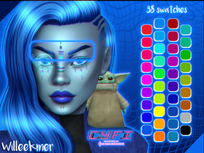 Sims 4 — [CyFi] Extraterrestrial Eyebrows by Willeekmer — BGC 38 swatches Teen - Elder Male - Female Custom thumbnail