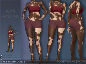 Sims 4 — BodyPreset N15 by PlayersWonderland — A new bodypreset to fit a lot of real bodies. This one is more round